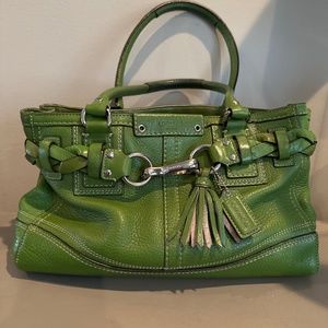 Coach Green Handbag
